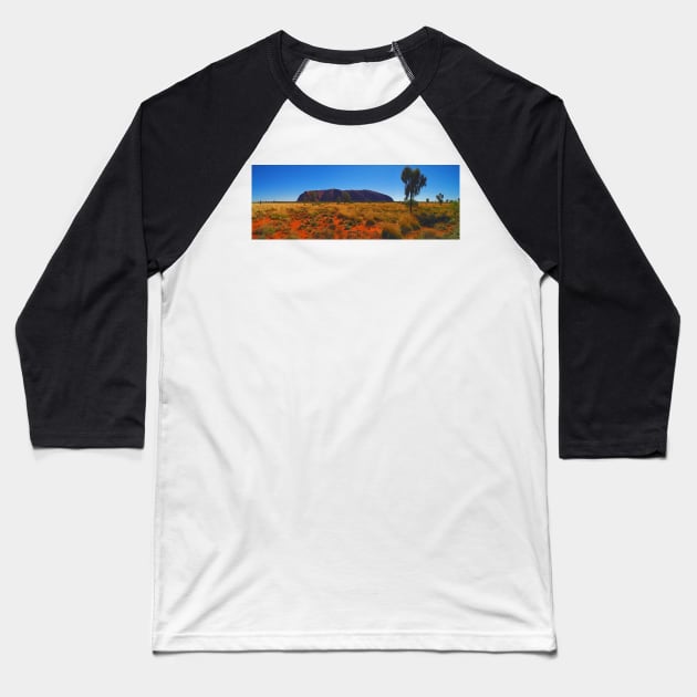 Uluru - Northern Territory Baseball T-Shirt by pops